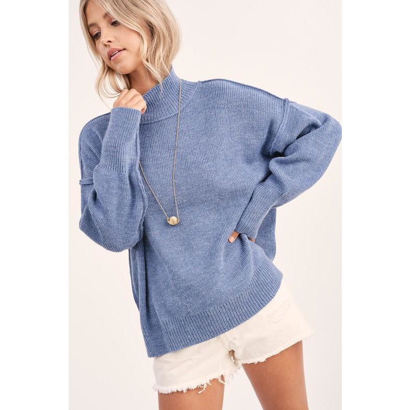 Sky Blue Dolman Sweater