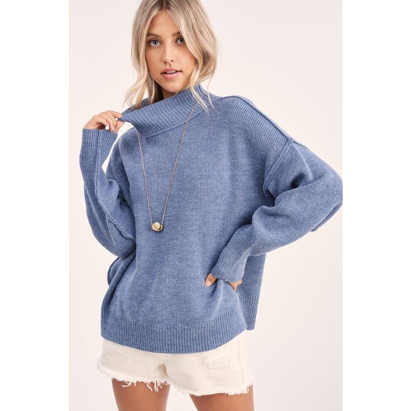 Sky Blue Dolman Sweater