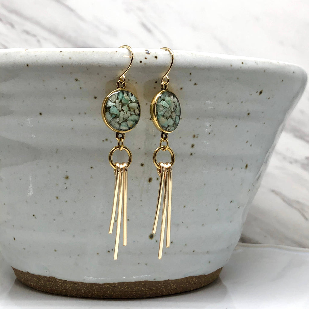 Amazonite Drop Earring - Janet and Jo