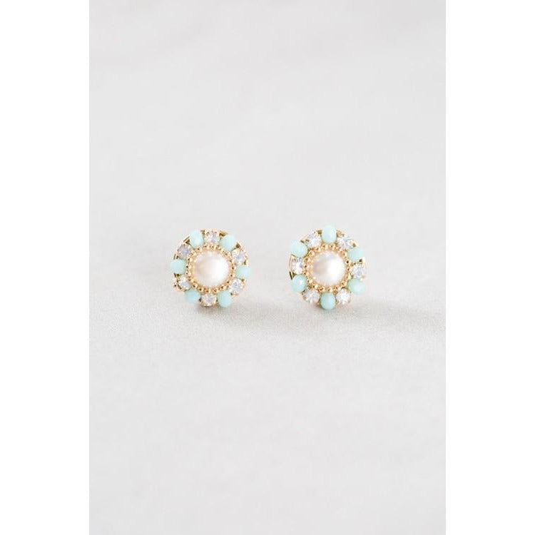Audrey Stud-Blue - Janet and Jo