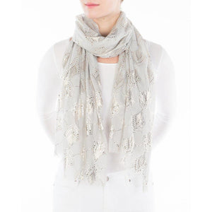 Metallic Art Deco Scarf