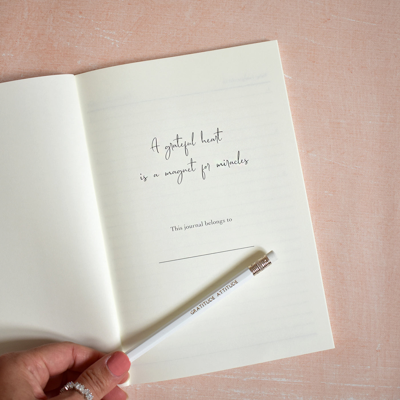 Gratitude Journal- 100 Days of Gratitude- Teal