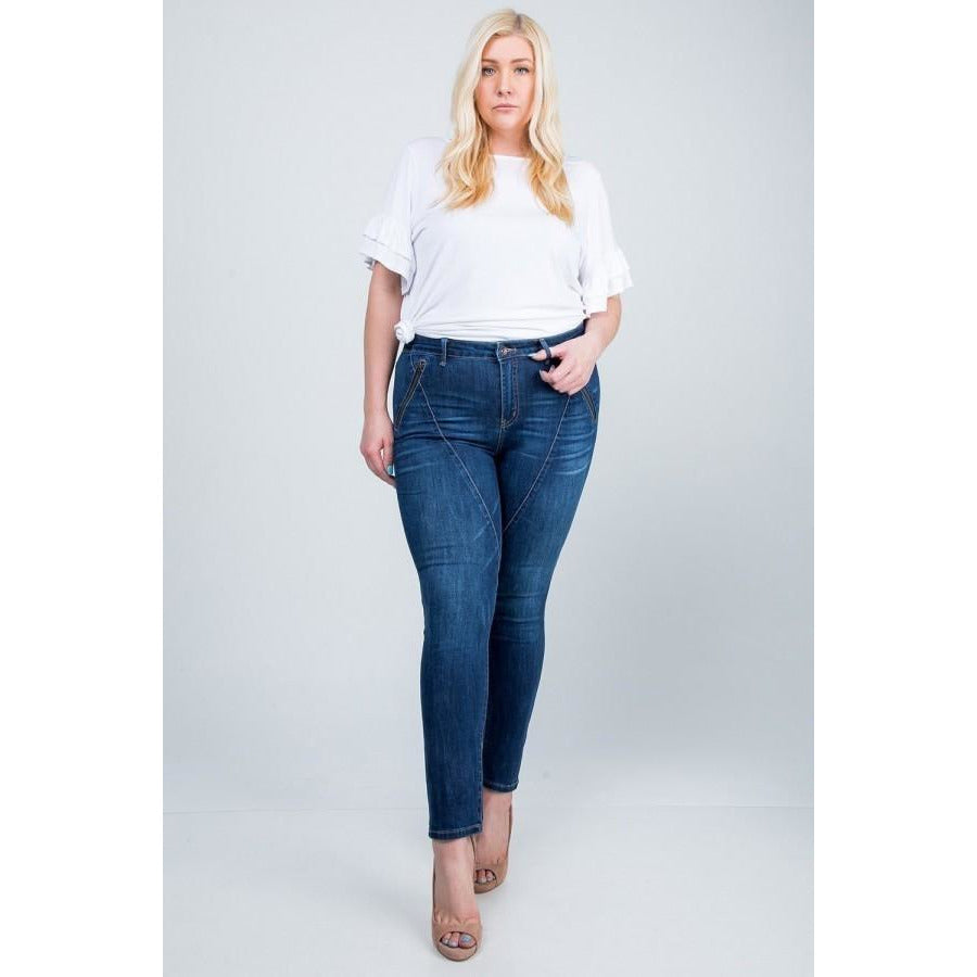 High Rise Skinny Jeans- Curvy
