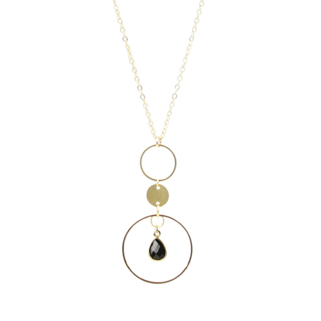 Black Spinel Statement Necklace