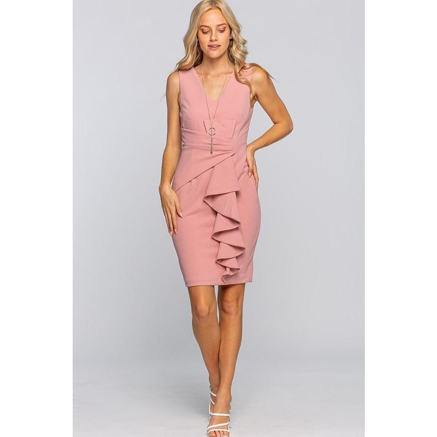 Asymmetrical Rose Dress