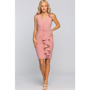 Asymmetrical Rose Dress
