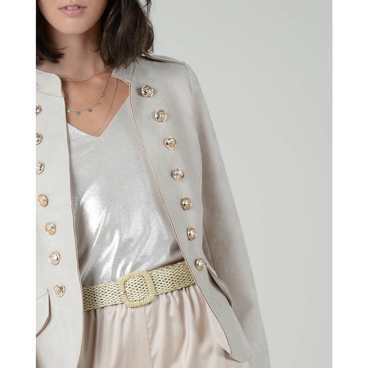 Woven Jacket - Beige