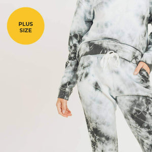Cozy Jaquard Tie Dye Jogger Set