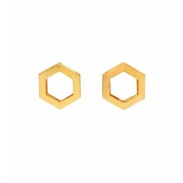 Honey Comb Studs- Purpose Jewelery