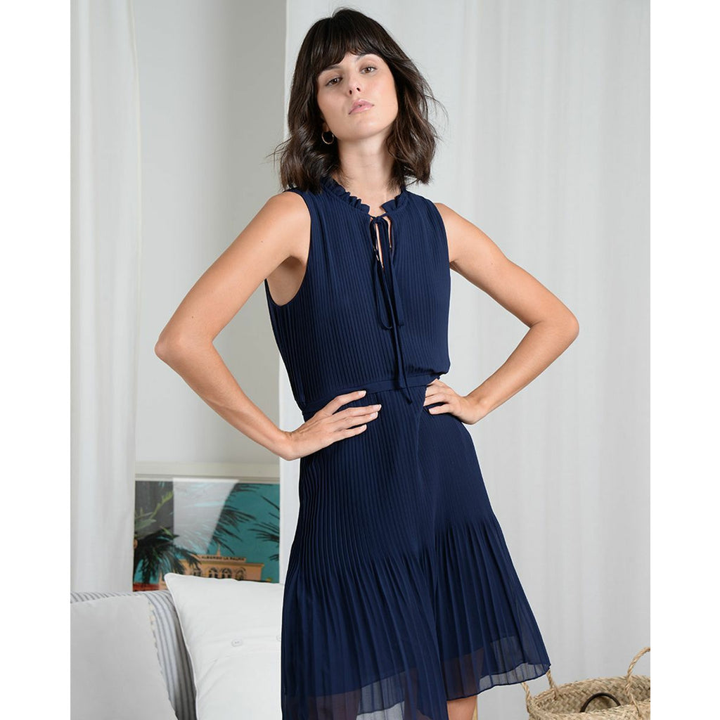 Midnight Blue Tiered Dress
