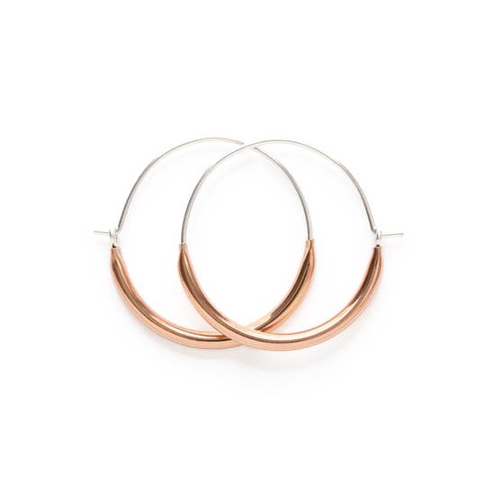 Rose Gold Hoops
